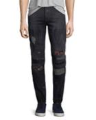 Ain Distressed Biker Jeans