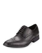 Sixty Seconds Leather Wing-tip Oxford, Black