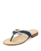 Megan Whipstitch Thong Sandal,