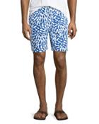 Hawaii Printed Swim Trunks, Royal