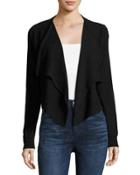Cashmere Draped-front Cardigan