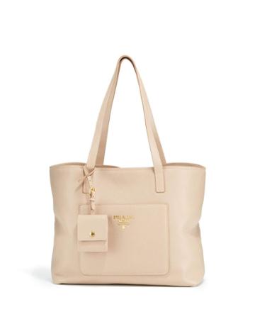 Vitello Daino Leather Tote Bag