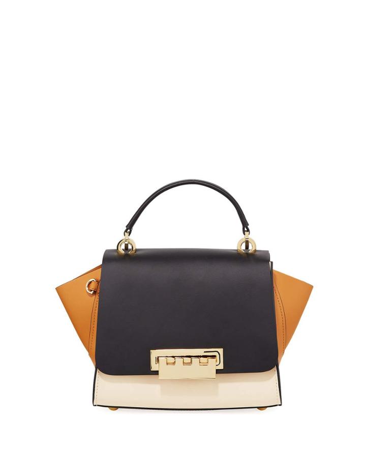 Eartha Colorblock Crossbody Bag, Black