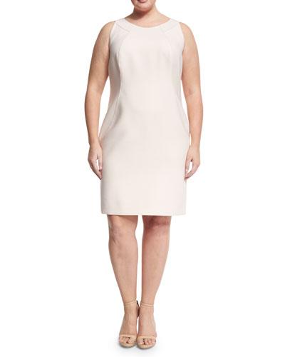 Alora Sleeveless Sheath Dress, Pink,