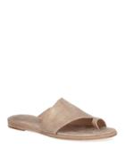 Ty Metallic Leather Flat