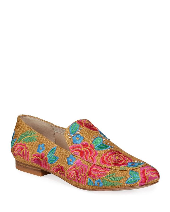 Westley Embroidered Raffia