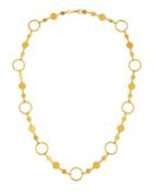 24k Lush Geo Mixed Flake Necklace