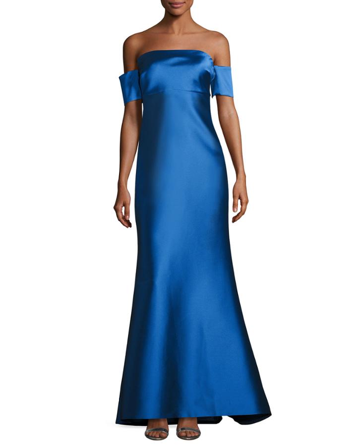 Strapless Stretch Satin Mermaid Gown,