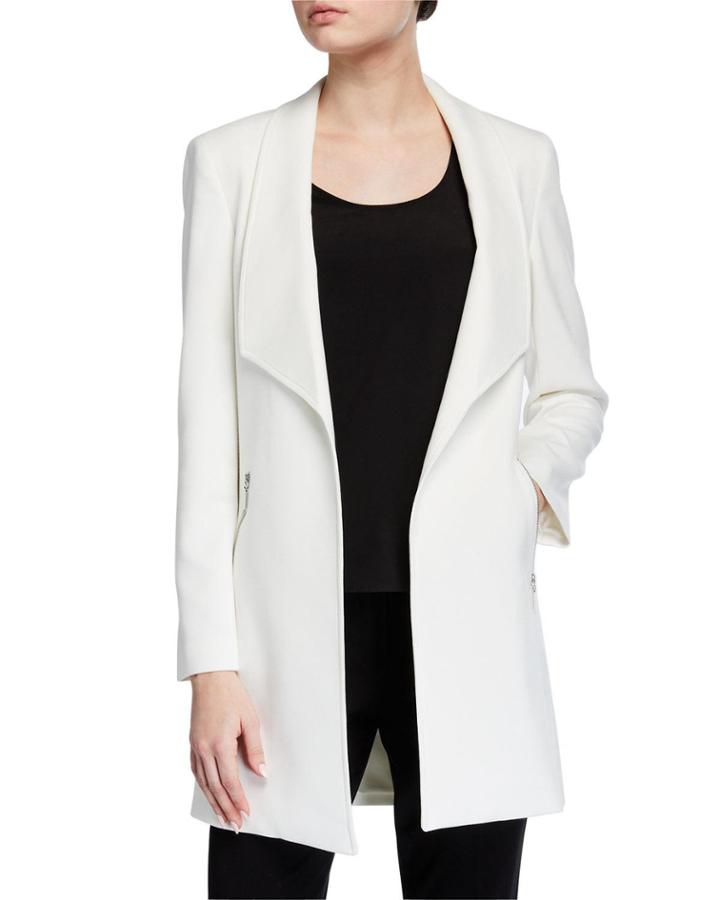 Open Zip-pocket Topper Jacket