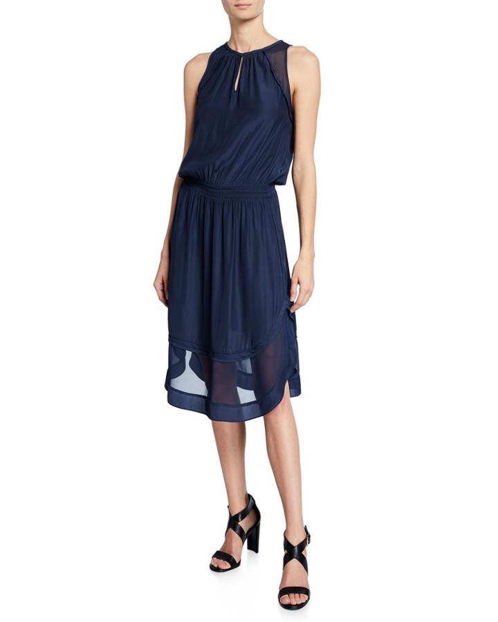 Quinn High-neck Sleeveless Dress