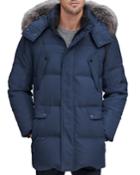 Men's Belmont Puffer Parka Jacket With Fur Trim