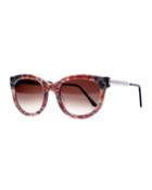 Lively Lq Cat-eye Lace Sunglasses, Brown
