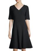 Mirasol Wool Fit-and-flare Dress