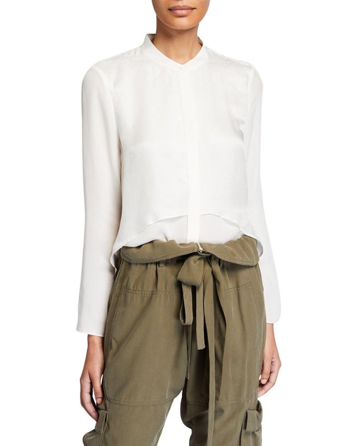 Layered Silk/viscose Blouse