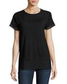 Short-sleeve Round-neck Top