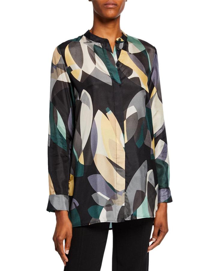 Brayden Silk Abstract-print Blouse