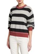 Cashmere Striped Pullover