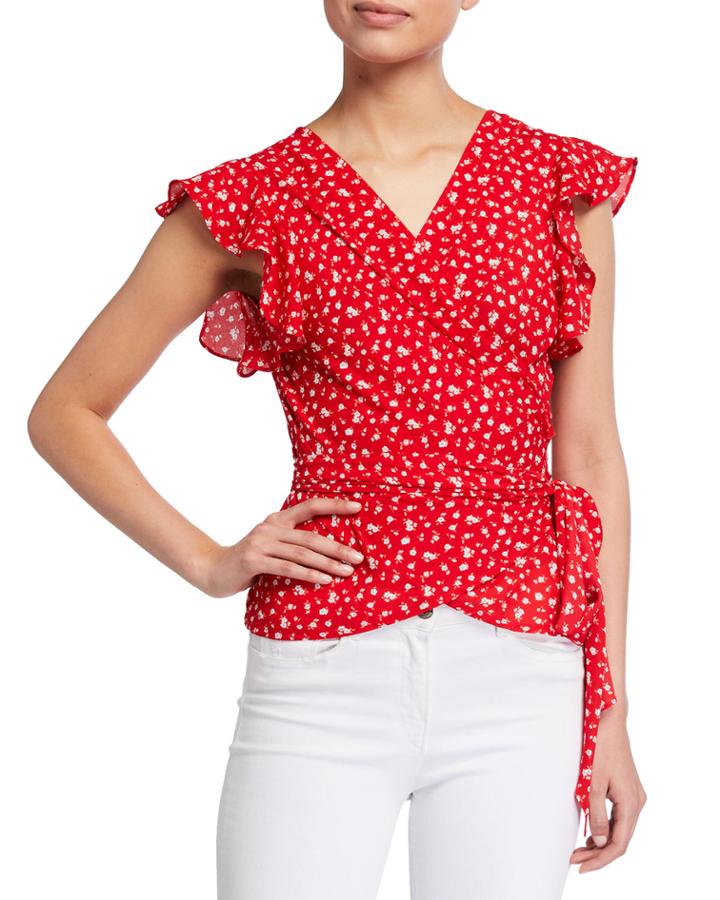 Floral Tie-waist Top