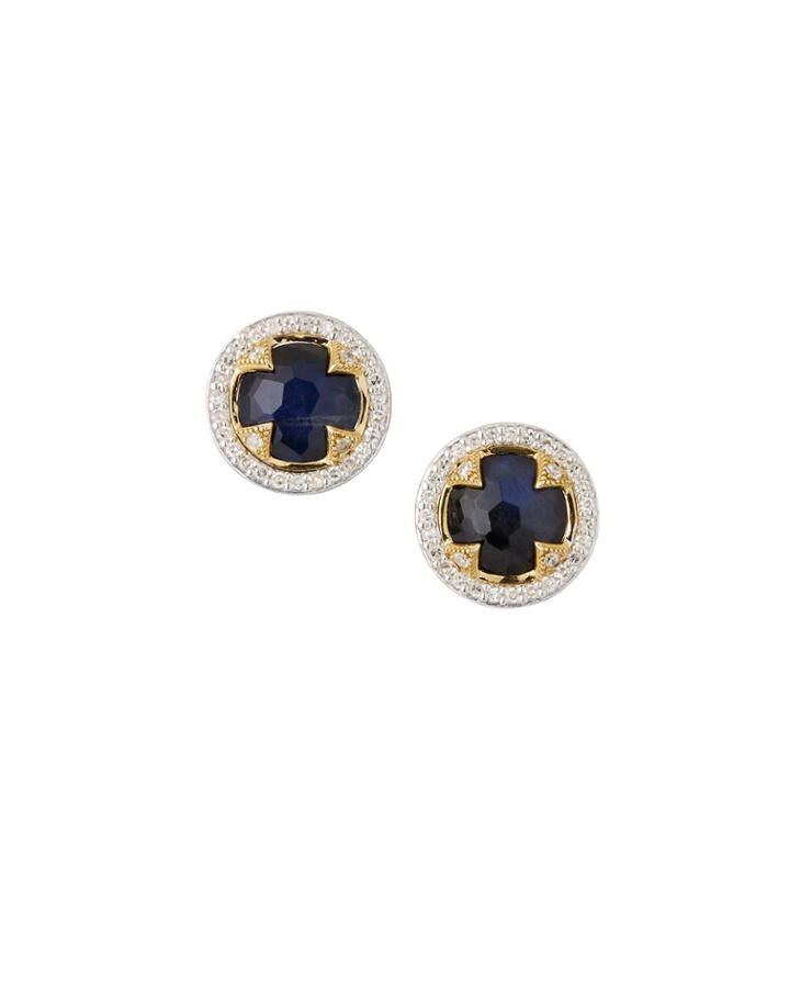 Mixed Metal Topaz/onyx Doublet