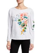 Floral-print Long-sleeve T-shirt