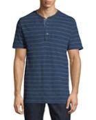 Men's Stitched Henley Short-sleeve