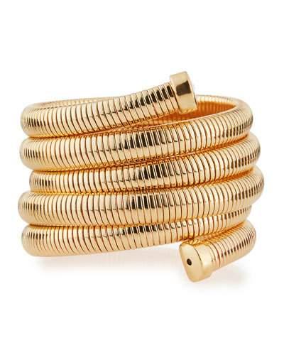 Golden Snake-wire Wrap Bracelet