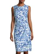 Water Lane Twist-front Dress