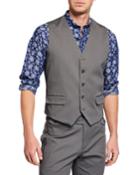 Men's Cotton Vest, Gray