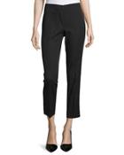 Bi-stretch Ankle Pants, Black