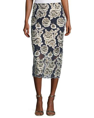 Carolina Floral-embroidered