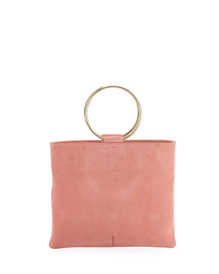Le Pouch Suede Ring-handle Crossbody Bag