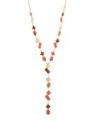 Mixed Stone Y-drop Pendant Necklace