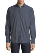Men's Diamond-print Woven