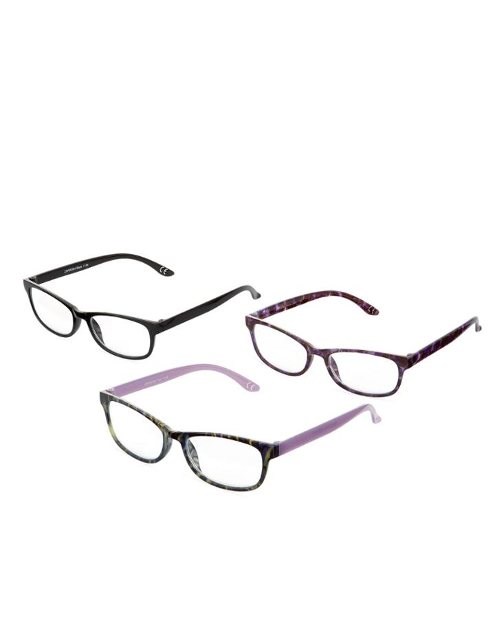 Lavender Hydrangea Plastic Rectangle Readers,
