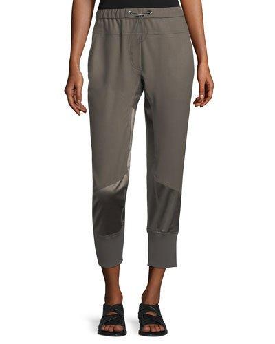 Satin-inset Sport Jogger Pants