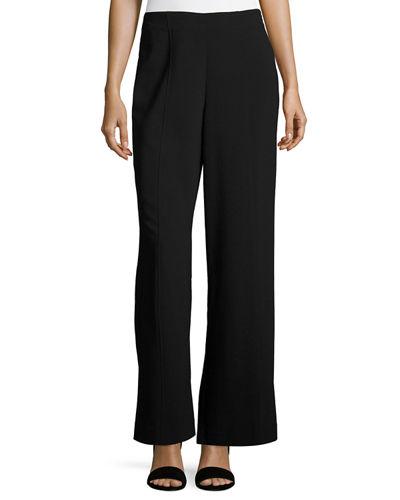 Wide-leg Stretch-crepe Pants