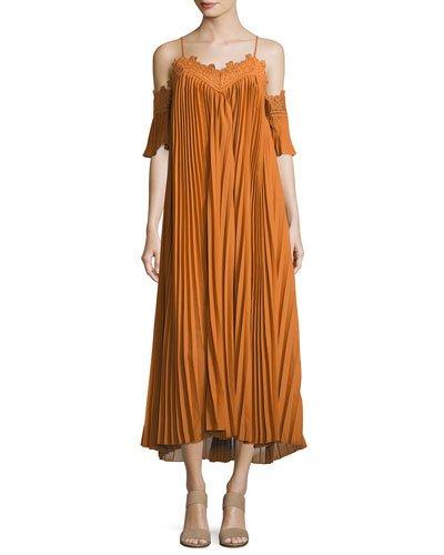 Forest Goddess Pleated Dress,