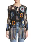 Hand-crochet Fringe Cardigan