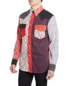 Men's Floral-pieced Western