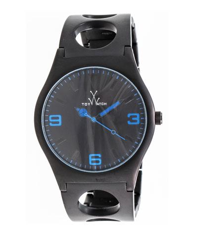 Cuff Only Time Stainless Steel Watch, Black