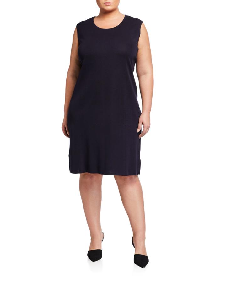 Plus Size Pullover Sleeveless Tank Dress