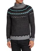 Men's High-neck Wool-blend