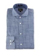 X-trim Fit Textured-dot Dress