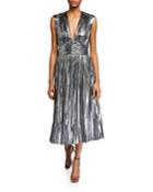 Briella Metallic Cocktail Dress