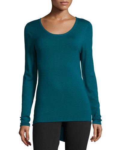 Yvette High-low Keyhole Tunic, Gemstone