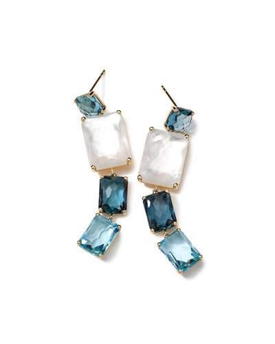 Rock Candy&reg; Gelato 18k 4-stone Linear Drop Earrings In Newport
