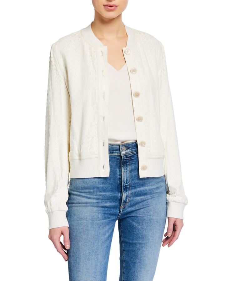 Rosario Leather Bomber Jacket