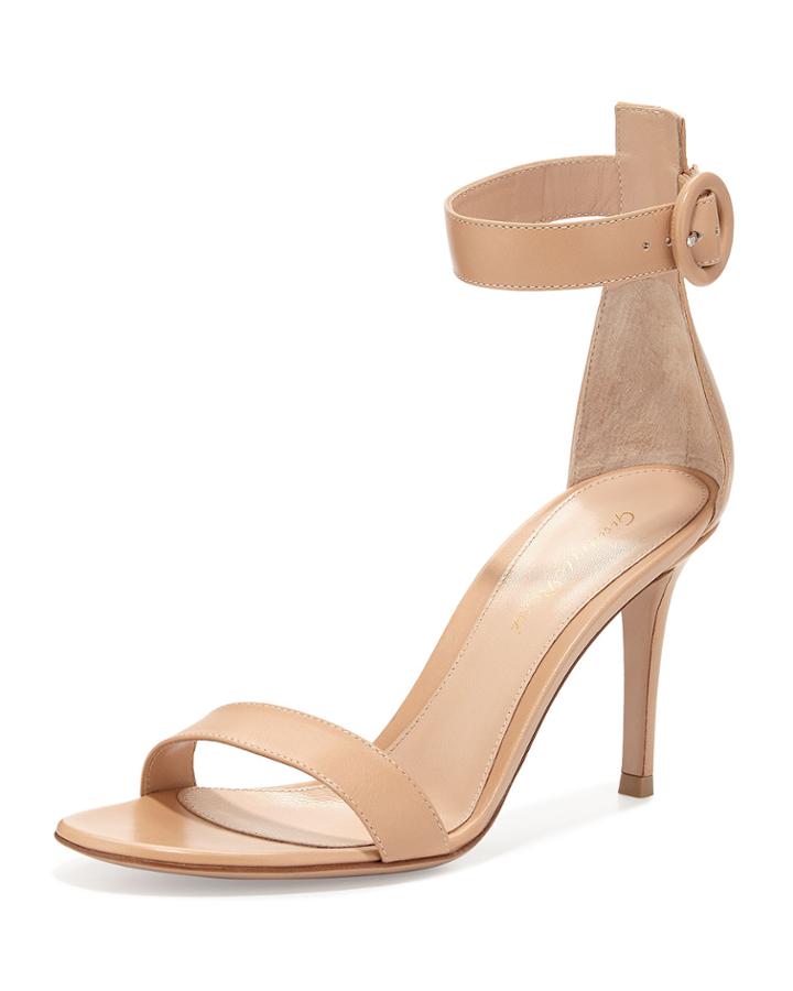 Portofino Leather Ankle-strap
