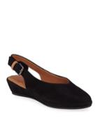 Noemi Suede Demi-wedge Slingback Pumps