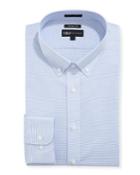 Men's Trim Fit Regular Finish Mini-stripe Cotton Dress